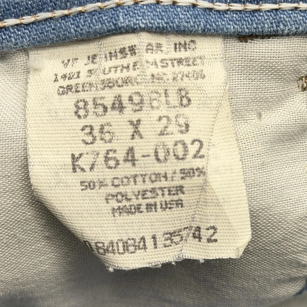 Wrangler Jeans Mens Measured 34x28 Light Wash Blue Straight Leg Classic Fits USA